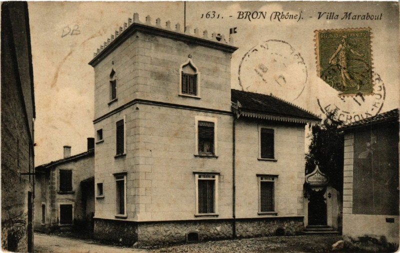 Carte postale ancienne Bron Villa Marabout à Bron