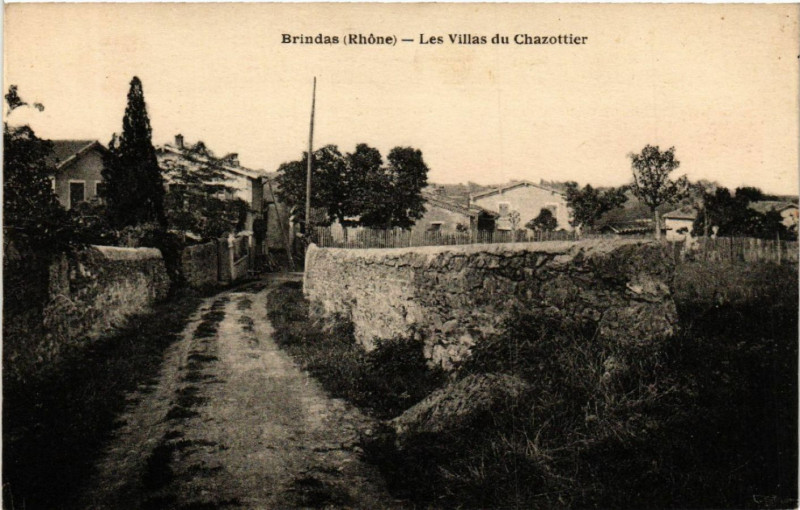 Carte postale ancienne Birndas Les Villas du Chazottier
