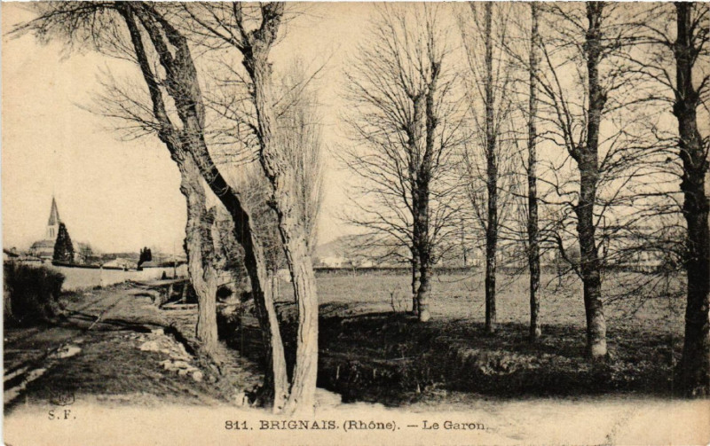 Carte postale ancienne Brignais Le Garon à Brignais