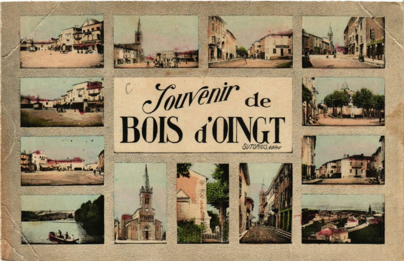 Carte postale ancienne Bois d'Oingt Souvenir