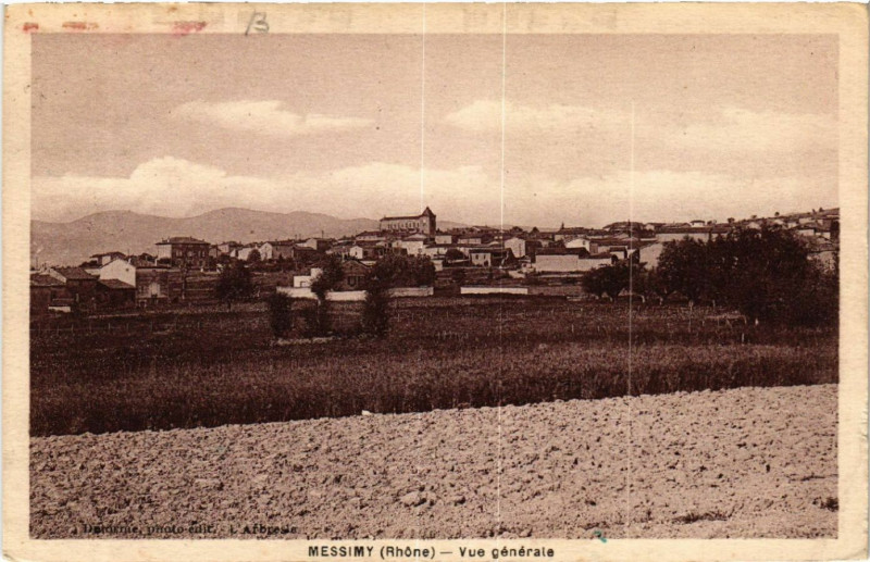 Carte postale ancienne Messimy Vue générale. à Messimy
