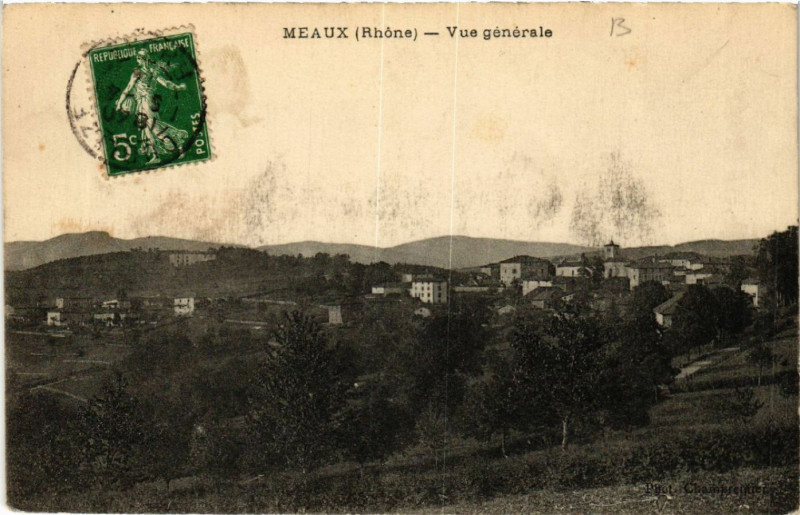 Carte postale ancienne Meaux Vue générale.