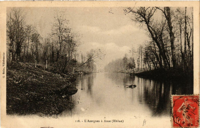 Carte postale ancienne L'Azergues a Anse à Anse