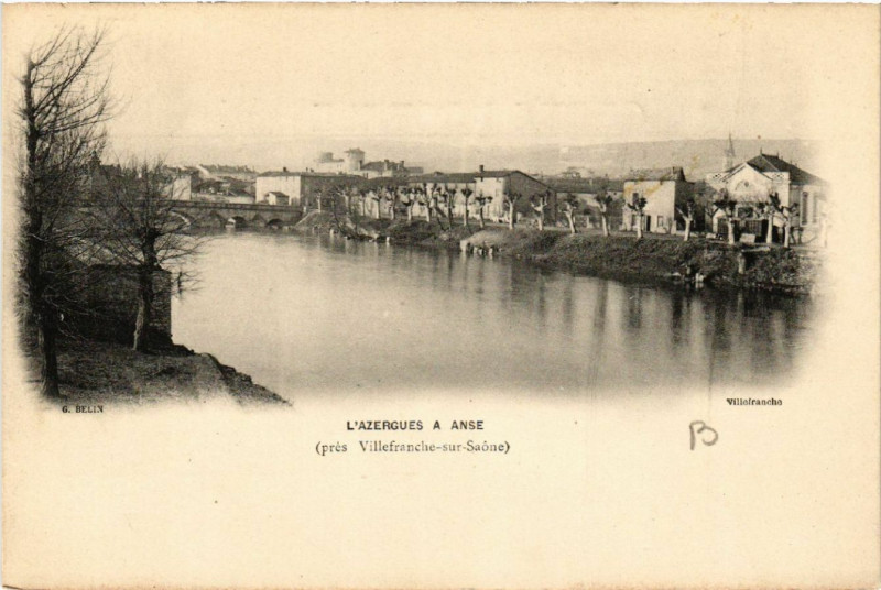 Carte postale ancienne L'Azergues a Anse à Anse