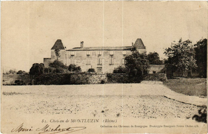 Carte postale ancienne Chateau de Montluzin