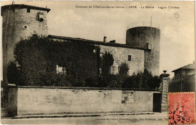 Carte postale ancienne Anse La Mairie. Ancien Chateau à Anse