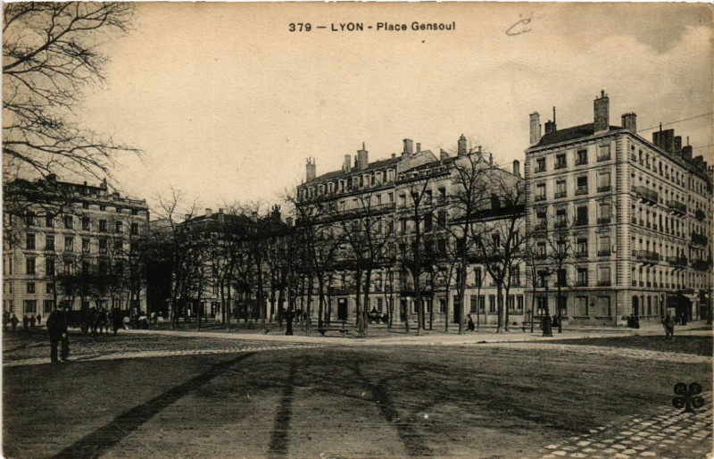 Carte postale ancienne Lyon Place Gensoul. à Lyon