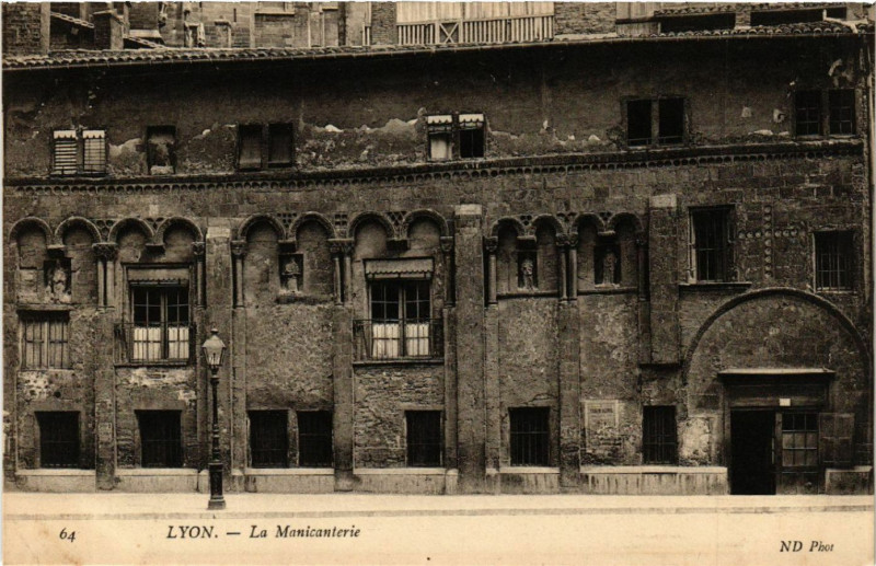 Carte postale ancienne Lyon La Manicanterie à Lyon