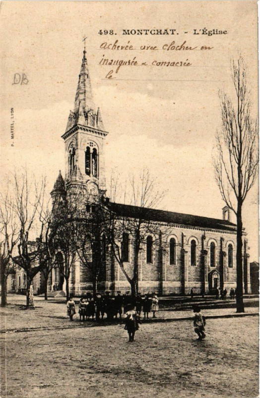 Carte postale ancienne Montchat L'Eglise