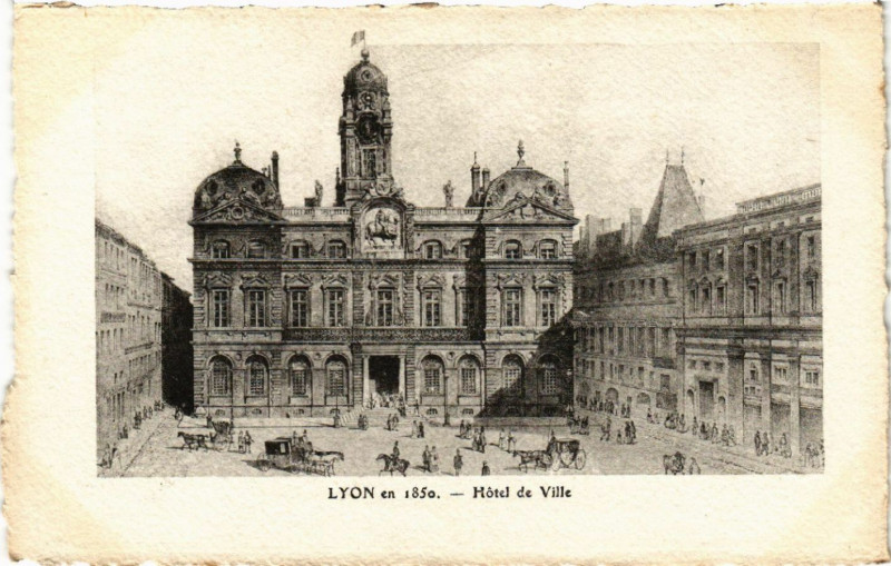 Carte postale ancienne Lyon Hotel de Ville à Lyon