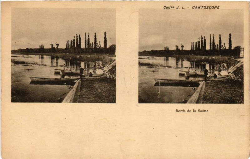 Carte postale ancienne Lyon Bords de la Saone à Lyon