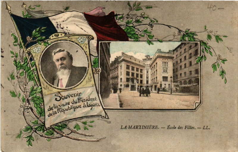 Carte postale ancienne Lyon-Souvenir à Lyon