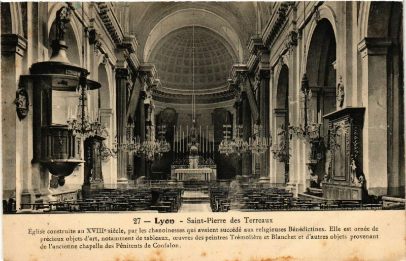 Carte postale ancienne Lyon-St Pierre des Terreaux à Lyon
