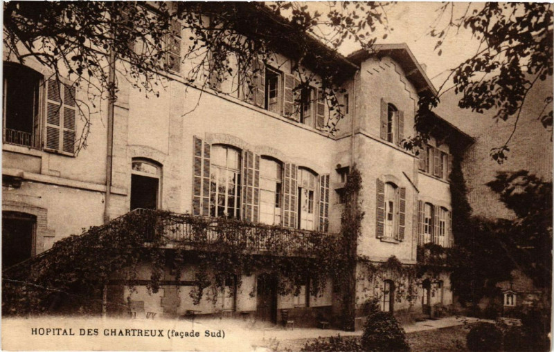 Carte postale ancienne Lyon-Hopital des Chartreux à Lyon