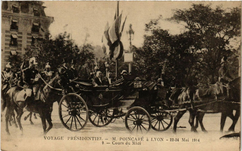 Carte postale ancienne Lyon-Cours du Midi à Lyon