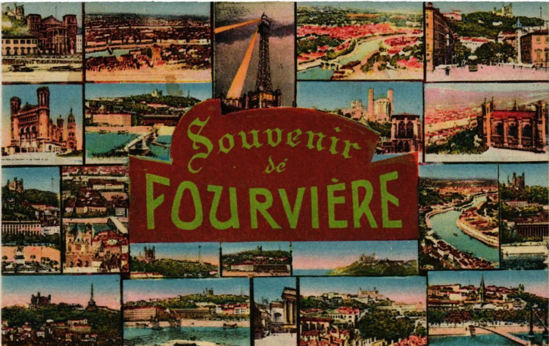 Carte postale ancienne Souvneir de Fourviere
