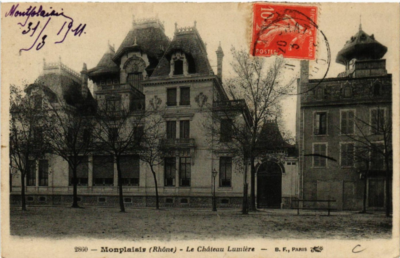 Carte postale ancienne Monplaisir Le Chateau Lumiere