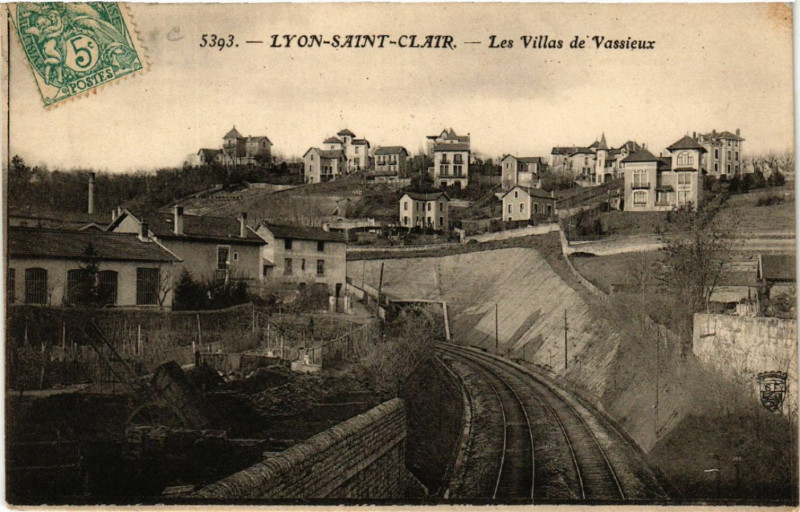 Carte postale ancienne Lyon St-Clair-Les Villas de Vassieux à Lyon