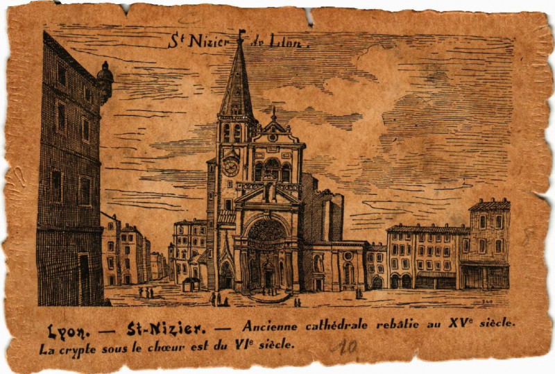 Carte postale ancienne Lyon St-Nizier à Lyon