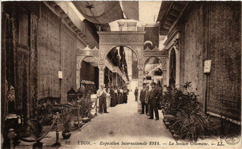 Carte postale ancienne Lyon La Section Ottomane à Lyon
