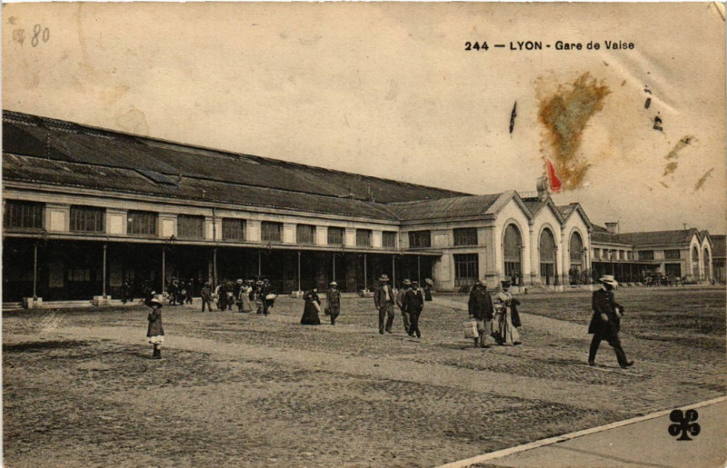 Carte postale ancienne Lyon Gare de Vaise à Lyon