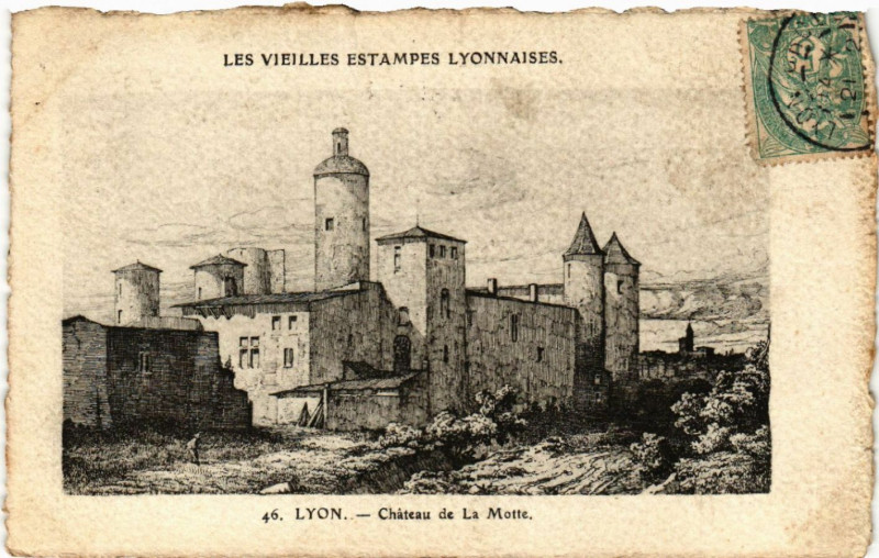 Carte postale ancienne Lyon Chateau de La Motte à Lyon