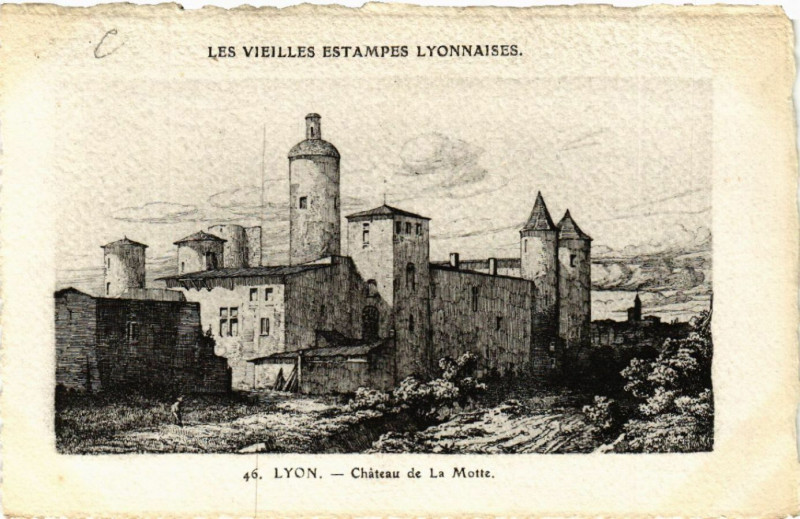 Carte postale ancienne Lyon Chateau de La Motte à Lyon