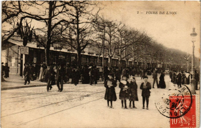 Carte postale ancienne Foire de Lyon à Lyon