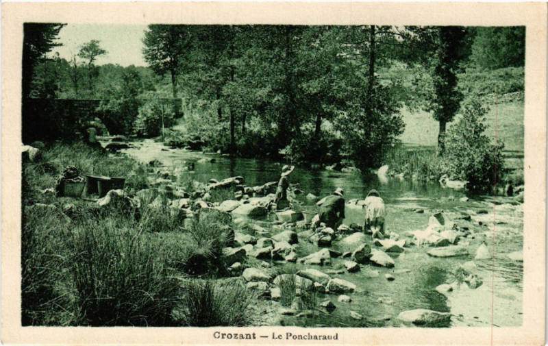 Carte postale ancienne Crozant Le Poncharaud