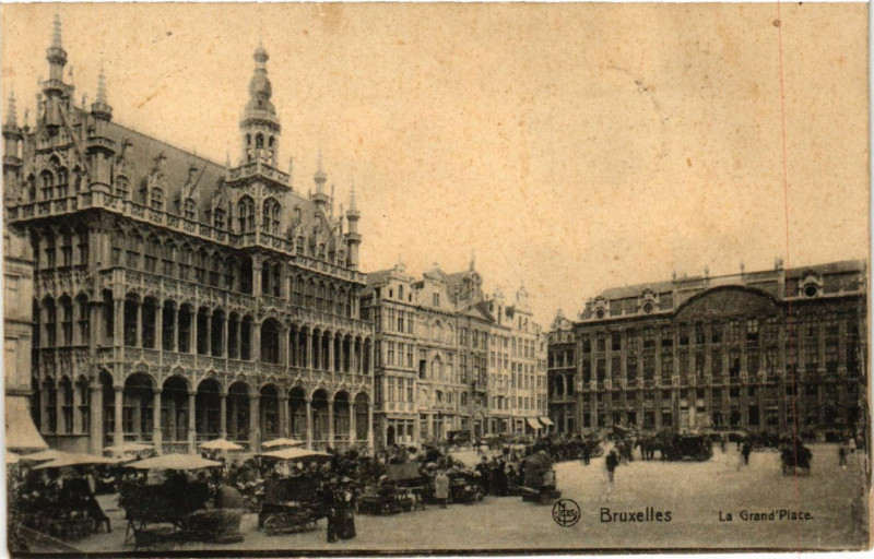 Carte postale ancienne Bruxelles La Grand Place