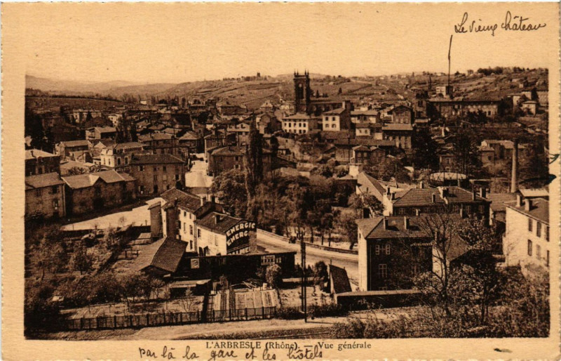 Carte postale ancienne L'Arbresle vue générale à L'Arbresle