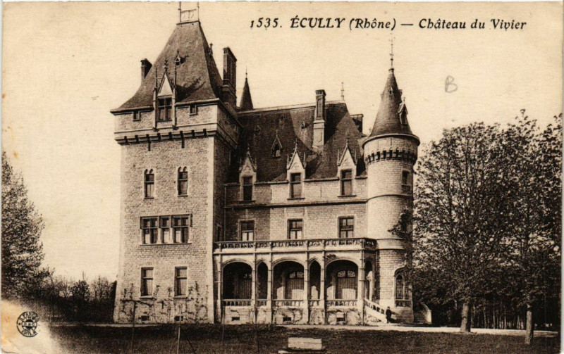 Carte postale ancienne Ecully Chateau du Vivier à Écully