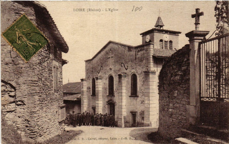 Carte postale ancienne Loire - L'Eglise
