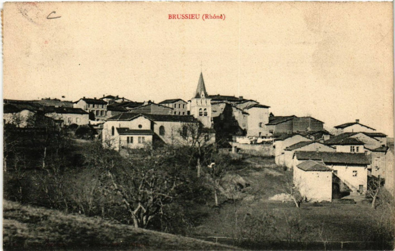Carte postale ancienne Brussieu à Brussieu