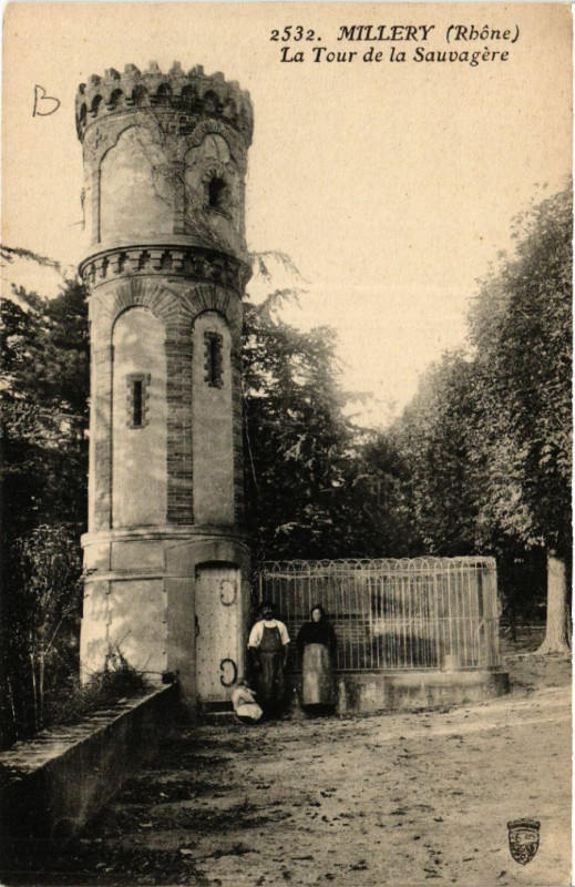 Carte postale ancienne Millery - La Tour de la Sauvagere à Millery