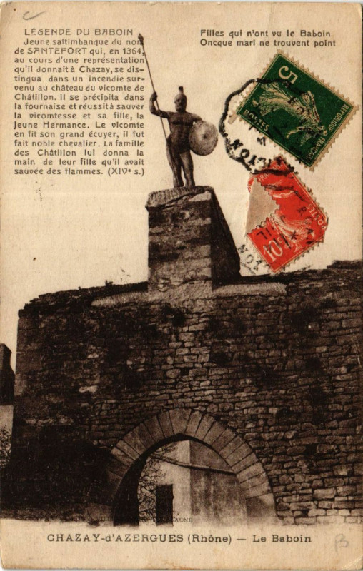 Carte postale ancienne Legende du Barboin