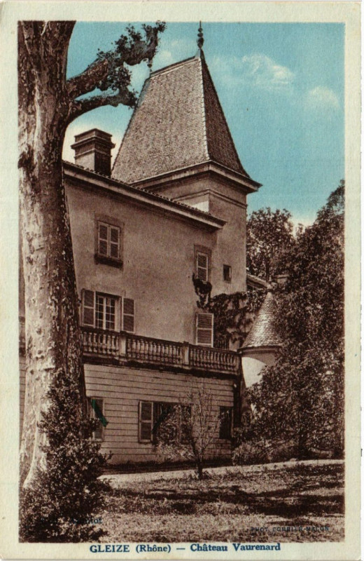 Carte postale ancienne Gleize - Chateau Vaurenard à Gleizé