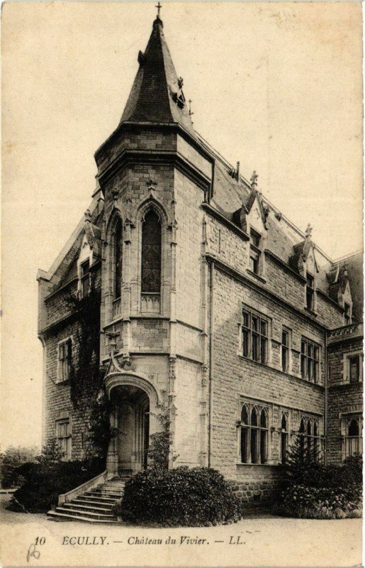 Carte postale ancienne Ecully - Chateau du Vivier à Écully