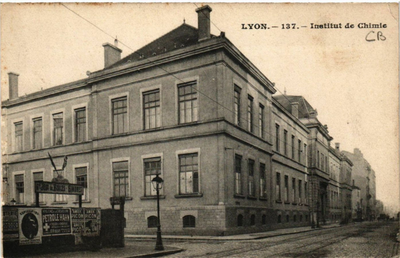 Carte postale ancienne Lyon-Institut de Chimie à Lyon