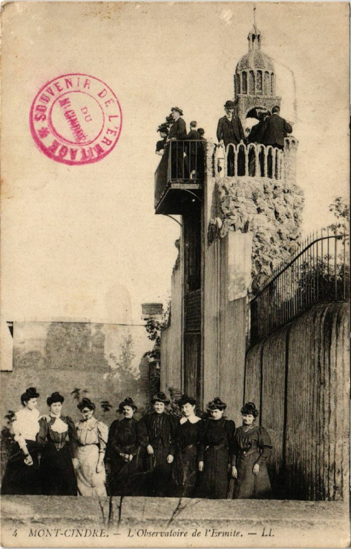Carte postale ancienne Mont-Cindre - L'Observatoire de l'Ermite