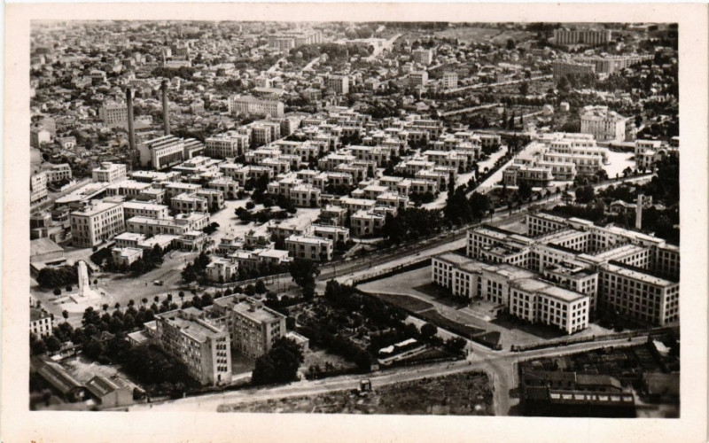 Carte postale ancienne Lyon-Hopital Edouard Herriot Vue générale aerienne à Lyon