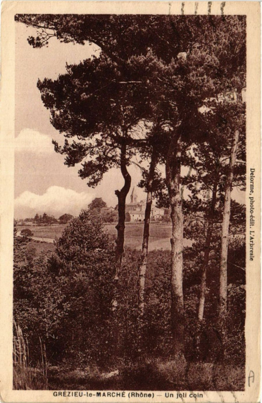 Carte postale ancienne Grezieu-le-Marche - Un joli coin à Grézieu-le-Marché