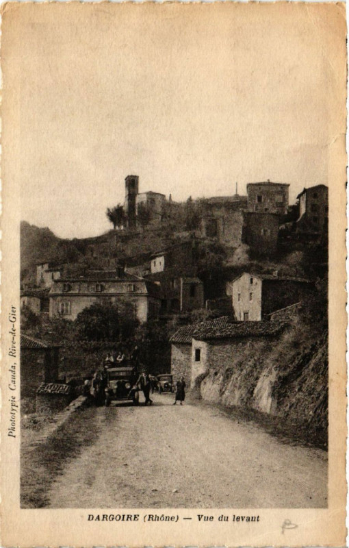 Carte postale ancienne Dargoire - Vue du levant