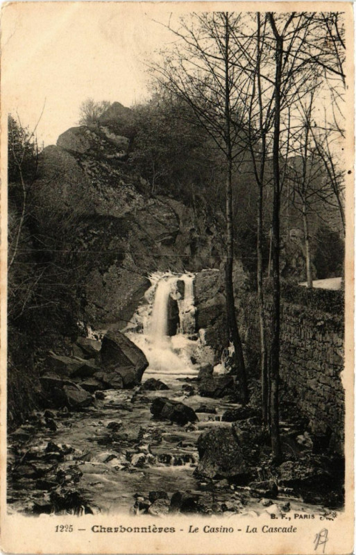Carte postale ancienne Charbonnieres - Le Casino - La Cascade