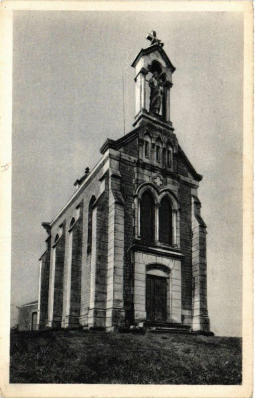 Carte postale ancienne Saint-Lager - Chapelle N.-D. de Brouilly Pelerinage le.. à Saint-Lager