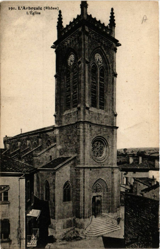 Carte postale ancienne L'Arbresle - L'Eglise à L'Arbresle