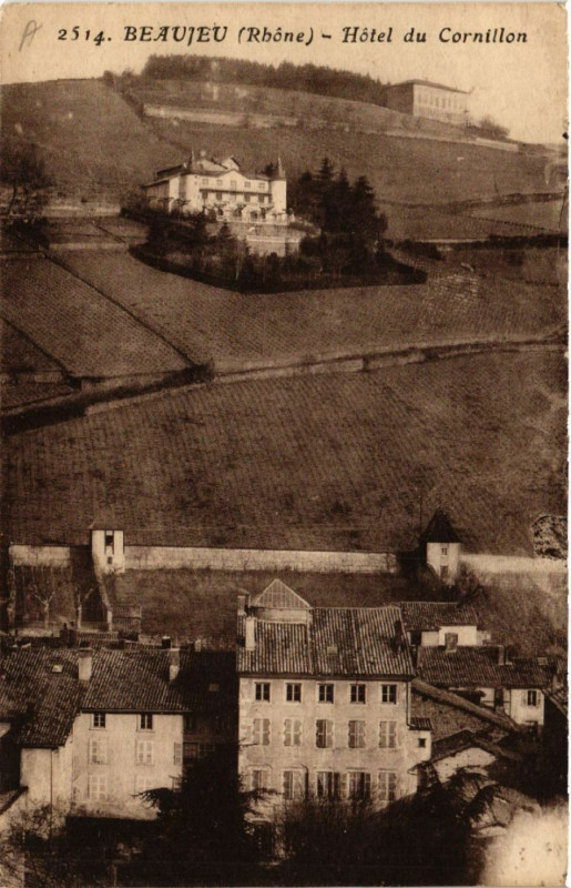 Carte postale ancienne Beaujeu - Hotel du Conillon à Beaujeu