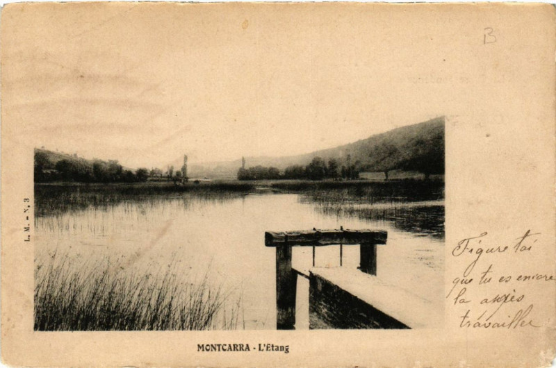 Carte postale ancienne Montcarra L'Etang