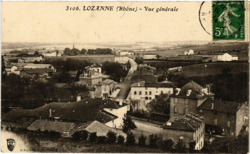 Carte postale ancienne Lozanne vue générale à Lozanne