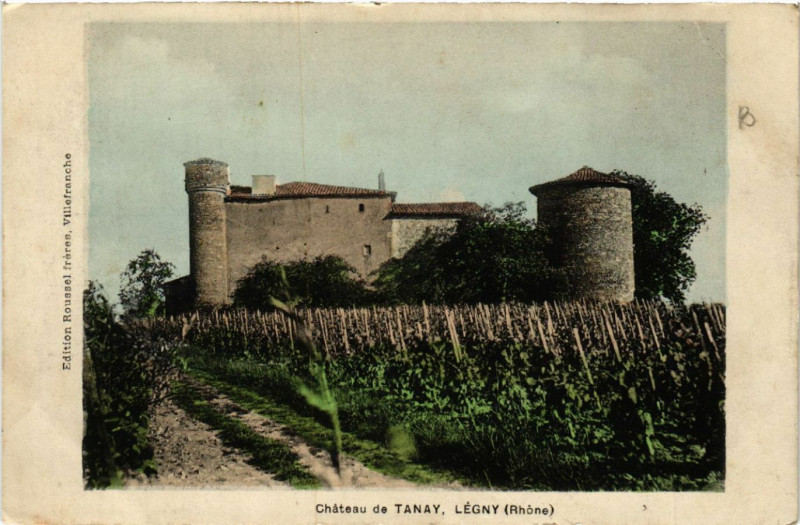 Carte postale ancienne Legny Chateau de Tanay à Légny